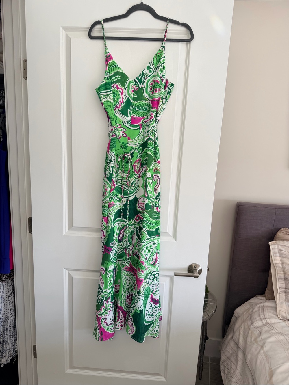 Sam Edelman Green & Pink Maxi Dress